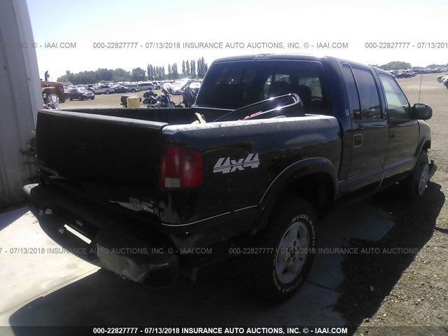 1GTDT13W81K245035 - 2001 GMC SONOMA BLACK photo 4