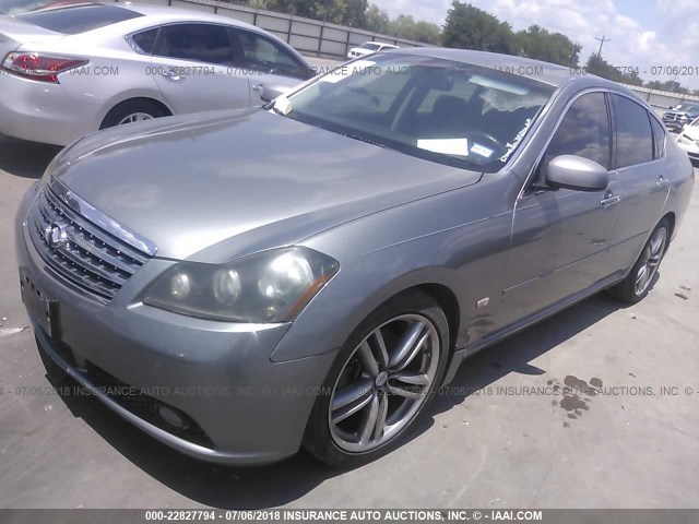 JNKBY01E97M401530 - 2007 INFINITI M45 SPORT GRAY photo 2