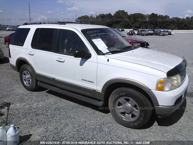 1FMZU64W32UA45213 - 2002 FORD EXPLORER EDDIE BAUER WHITE photo 1