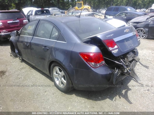 1G1PC5SB6D7196565 - 2013 CHEVROLET CRUZE LT BLUE photo 3