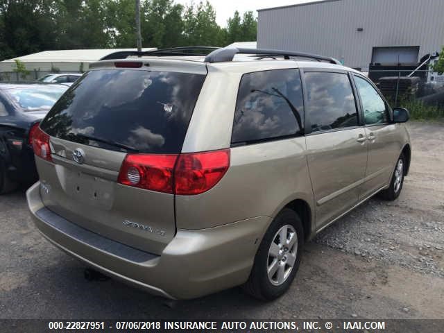 5TDZA23CX6S572348 - 2006 TOYOTA SIENNA CE/LE TAN photo 4