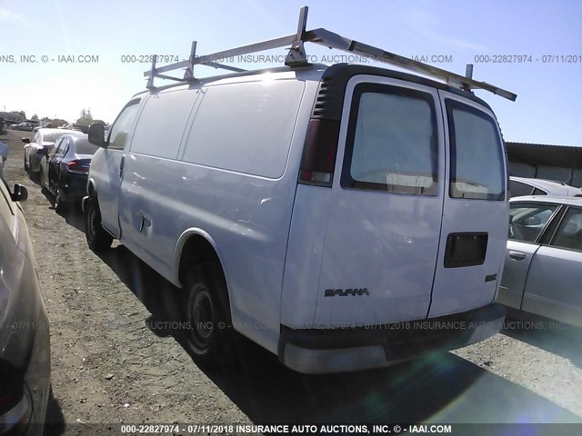 1GTGG25R311156879 - 2001 GMC SAVANA G2500 WHITE photo 3