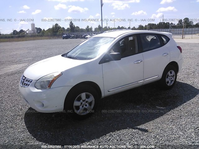 JN8AS5MT0BW184229 - 2011 NISSAN ROGUE S/SV/KROM WHITE photo 2