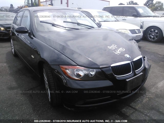 WBAVC53578FZ83766 - 2008 BMW 328 I SULEV BLACK photo 1