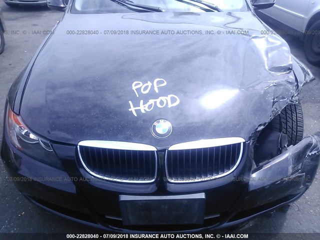 WBAVC53578FZ83766 - 2008 BMW 328 I SULEV BLACK photo 10