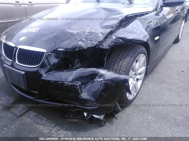 WBAVC53578FZ83766 - 2008 BMW 328 I SULEV BLACK photo 6
