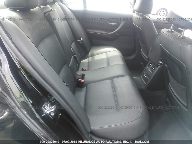 WBAVC53578FZ83766 - 2008 BMW 328 I SULEV BLACK photo 8