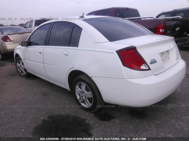 1G8AZ55F17Z112925 - 2007 SATURN ION LEVEL 2 WHITE photo 3