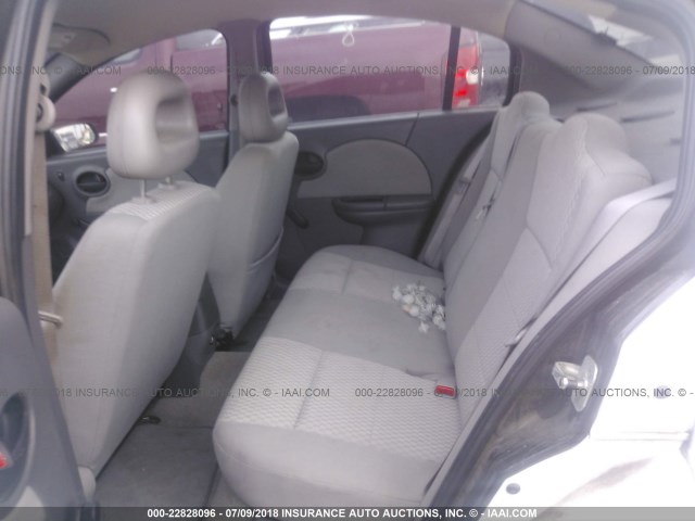 1G8AZ55F17Z112925 - 2007 SATURN ION LEVEL 2 WHITE photo 8