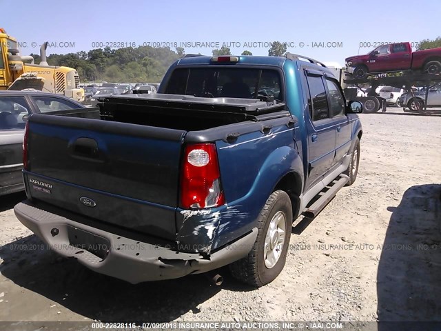 1FMZU77E61UA74101 - 2001 FORD EXPLORER SPORT TR  Light Blue photo 4