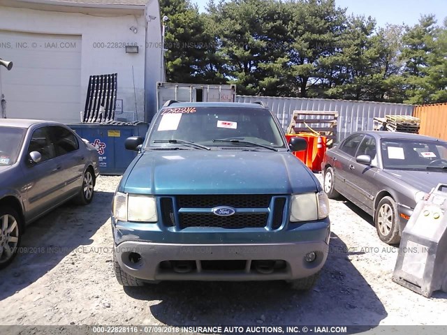 1FMZU77E61UA74101 - 2001 FORD EXPLORER SPORT TR  Light Blue photo 6