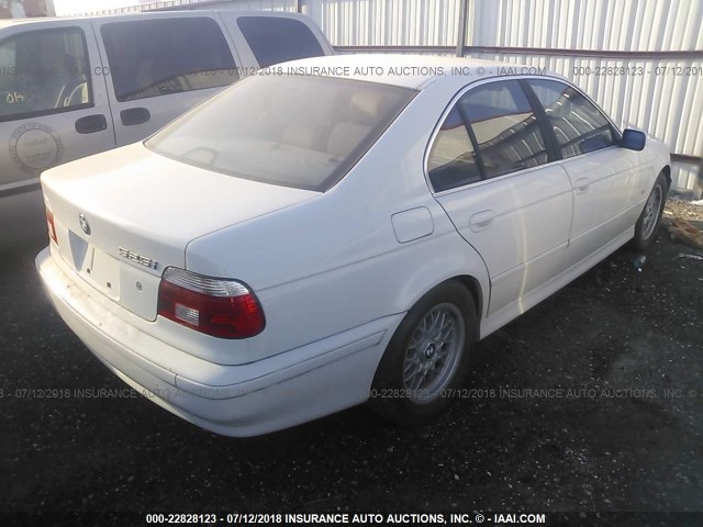 WBADT43411GX21237 - 2001 BMW 525 I AUTOMATIC WHITE photo 4