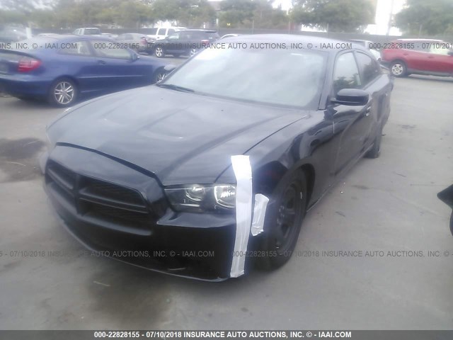 2B3CL5CT7BH503211 - 2011 DODGE CHARGER R/T BLACK photo 2