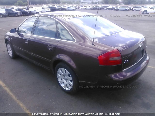 WAUBA34B9WN173317 - 1998 AUDI A6 2.8 QUATTRO BURGUNDY photo 3