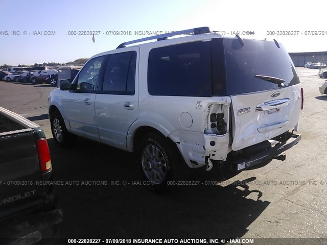 1FMJU1K56EEF66080 - 2014 FORD EXPEDITION LIMITED WHITE photo 3