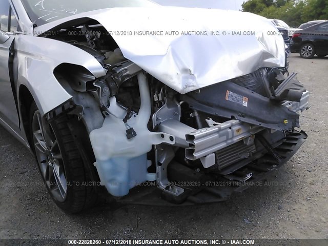 3FA6P0K92ER149282 - 2014 FORD FUSION TITANIUM SILVER photo 6