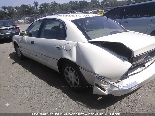 1G4CW54K014152726 - 2001 BUICK PARK AVENUE  WHITE photo 3