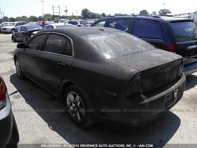 1G1ZC5EB5AF241369 - 2010 CHEVROLET MALIBU 1LT 黑色 照片 3