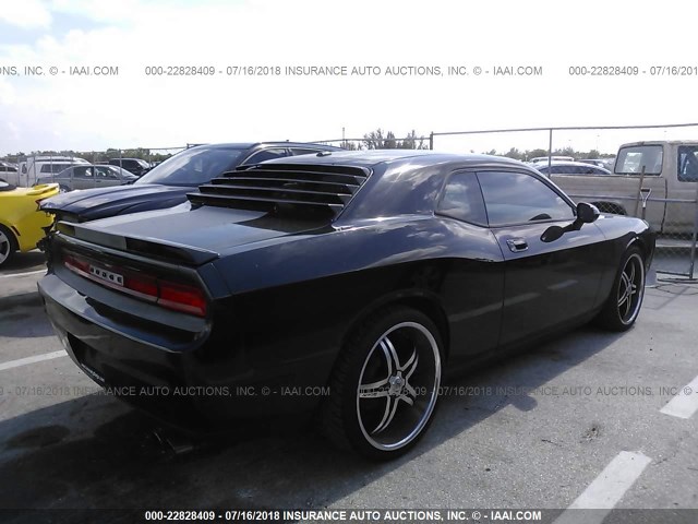 2B3CJ4DV9AH200798 - 2010 DODGE CHALLENGER SE BLACK photo 4