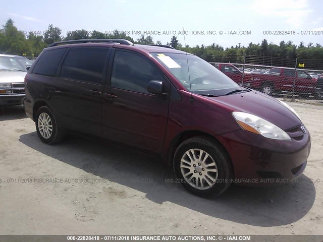 5TDBK23C59S027077 - 2009 TOYOTA SIENNA LE MAROON photo 1