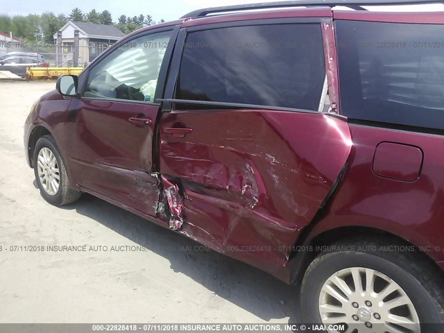 5TDBK23C59S027077 - 2009 TOYOTA SIENNA LE MAROON photo 6