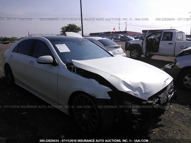 WDDUG8CB4FA156639 - 2015 MERCEDES-BENZ S 550 WHITE photo 1