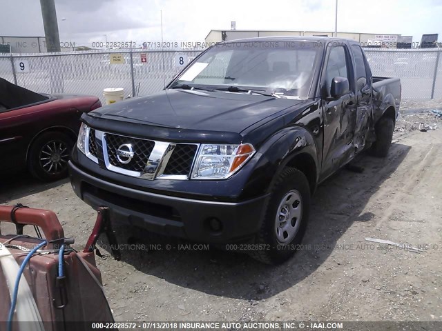 1N6BD06T36C472423 - 2006 NISSAN FRONTIER KING CAB XE BLACK photo 2