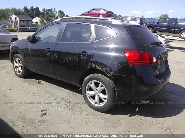 JN8AS58V28W114638 - 2008 NISSAN ROGUE S/SL BLACK photo 3