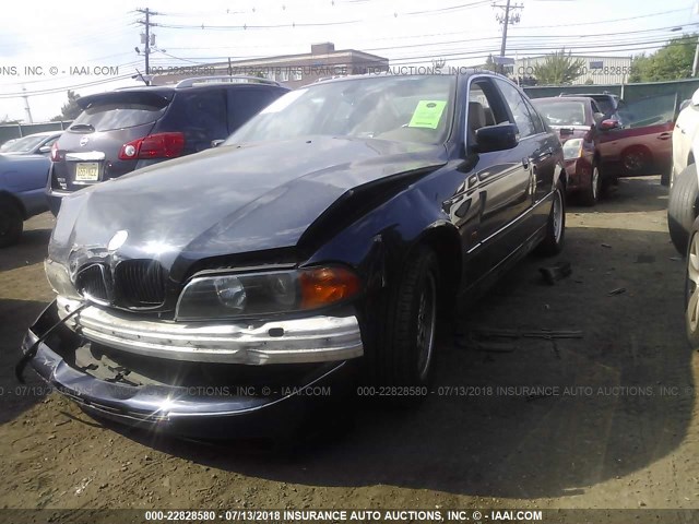 WBADM6349YGU24526 - 2000 BMW 528 I AUTOMATIC BLUE photo 2