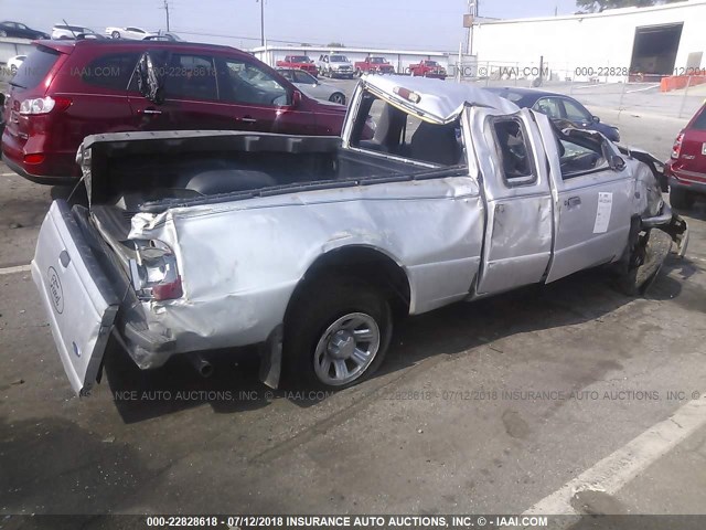 1FTYR14E01PA34081 - 2001 FORD RANGER SUPER CAB SILVER photo 4