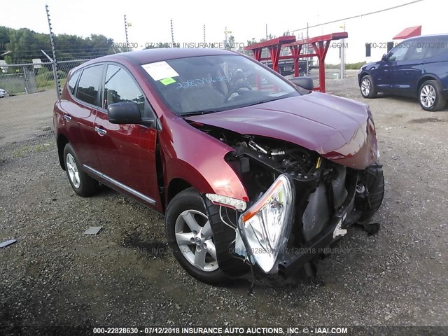 JN8AS5MT4CW262609 - 2012 NISSAN ROGUE S/SV RED photo 1