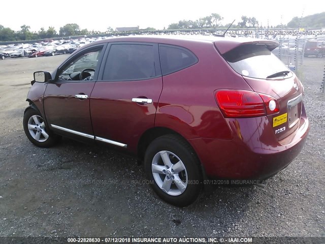 JN8AS5MT4CW262609 - 2012 NISSAN ROGUE S/SV RED photo 3
