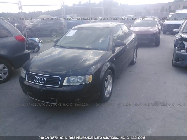 WAULC68E54A225874 - 2004 AUDI A4 1.8T QUATTRO BLACK photo 2