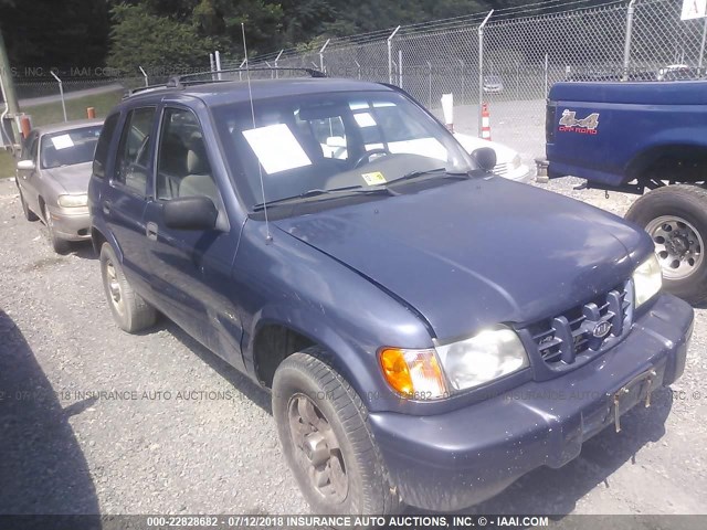 KNDJA723215090693 - 2001 KIA SPORTAGE BLUE photo 1