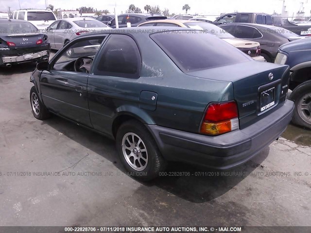 JT2AC52L3T0139357 - 1996 TOYOTA TERCEL STD/DX GREEN photo 3