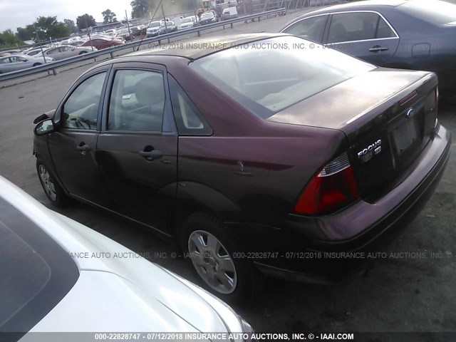 1FAFP34N17W339098 - 2007 FORD FOCUS ZX4/S/SE/SES 栗色 照片 3