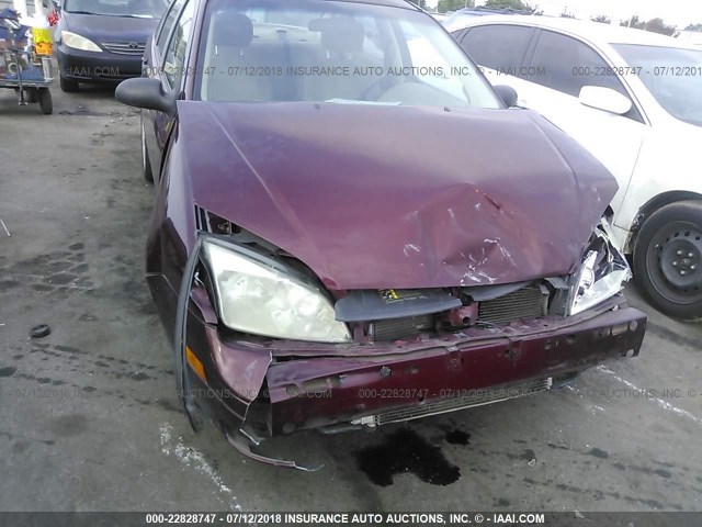 1FAFP34N17W339098 - 2007 FORD FOCUS ZX4/S/SE/SES MAROON photo 6