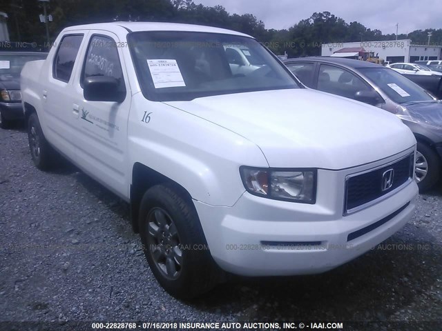 2HJYK163X8H511738 - 2008 HONDA RIDGELINE RTX WHITE photo 1