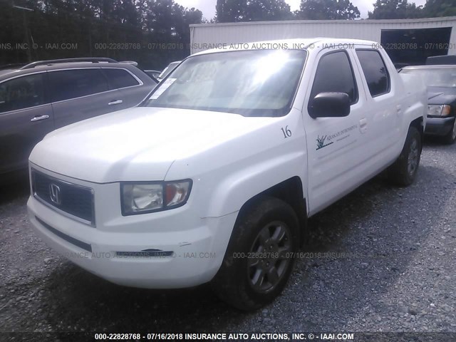 2HJYK163X8H511738 - 2008 HONDA RIDGELINE RTX WHITE photo 2