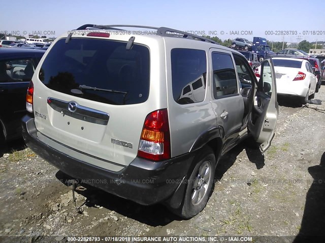 4F2CZ961X4KM19765 - 2004 MAZDA TRIBUTE ES 金色 照片 4