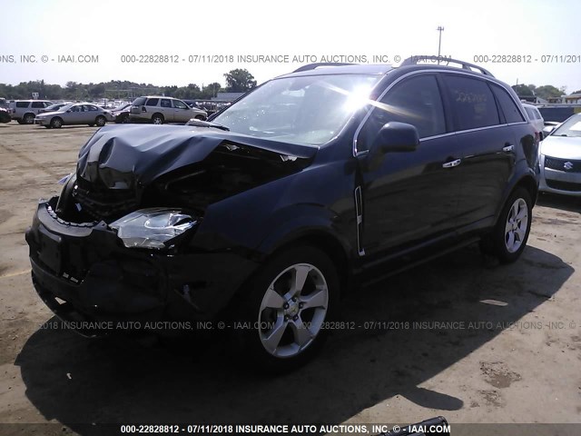 3GNAL4EK1ES547637 - 2014 CHEVROLET CAPTIVA LTZ BLUE photo 2