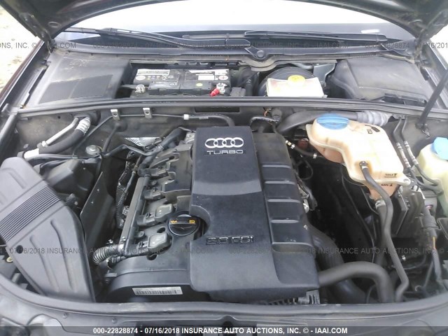 WAUAF78E48A148134 - 2008 AUDI A4 2.0T BLACK photo 10