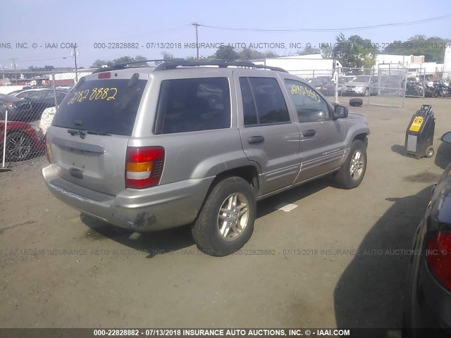 1J4GW48S74C238436 - 2004 JEEP GRAND CHEROKEE LAREDO/COLUMBIA/FREEDOM 奶油色 照片 4