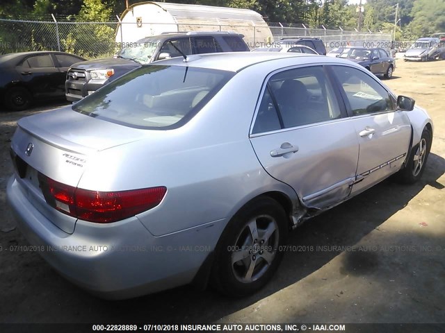 JHMCN36475C006702 - 2005 HONDA ACCORD HYBRID SILVER photo 4