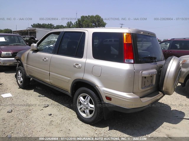 JHLRD18771C011065 - 2001 HONDA CR-V SE/LE GOLD photo 3