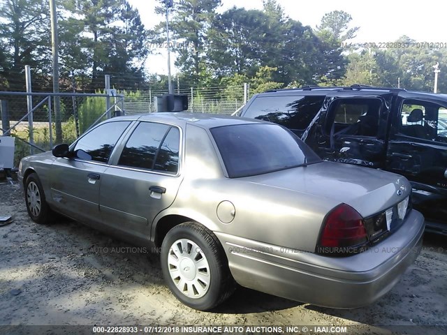 2FAHP71W17X101284 - 2007 FORD CROWN VICTORIA POLICE INTERCEPTOR TAN photo 3