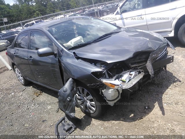 2T1BU4EE4DC961026 - 2013 TOYOTA COROLLA S/LE GRAY photo 1