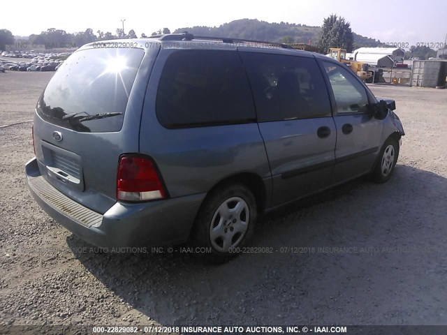 2FMZA51625BA16707 - 2005 FORD FREESTAR SE BLUE photo 4