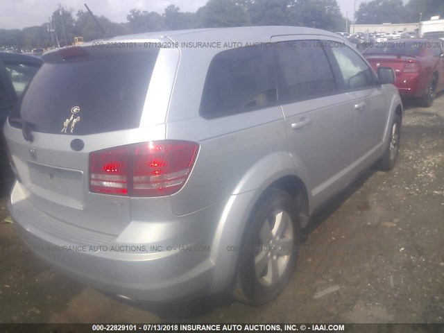 3D4GG57VX9T200332 - 2009 DODGE JOURNEY SXT SILVER photo 4