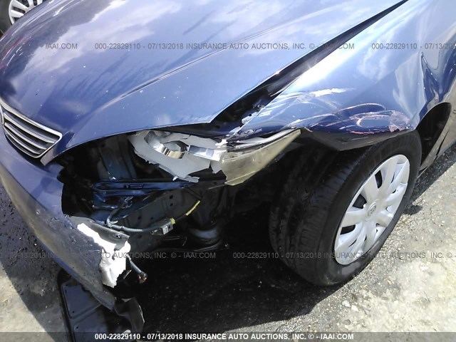 4T1BE30K96U107249 - 2006 TOYOTA CAMRY LE/XLE/SE Tünd mavi foto 6